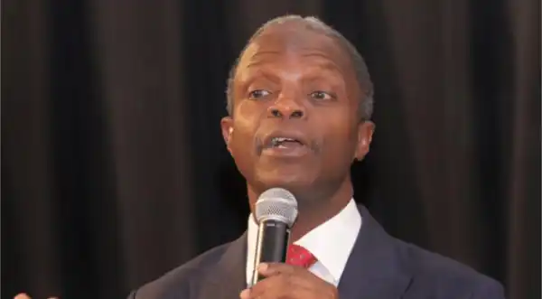 Nobody destroys facilities meant to help them – Osinbajo tells militants